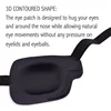 1PCS Black Single Eye Patch Adjustable 3D Foam Groove Eyeshades For Lazy Eyes Medical Use Concave Eye Patch 3