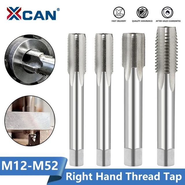 Xcan – Taraud Fileté M12-m52, Machine À Main Droite, Taraud, Vis De Travail  Des Métaux, Perceuse Métrique, Outils À Main - Tarauds - AliExpress