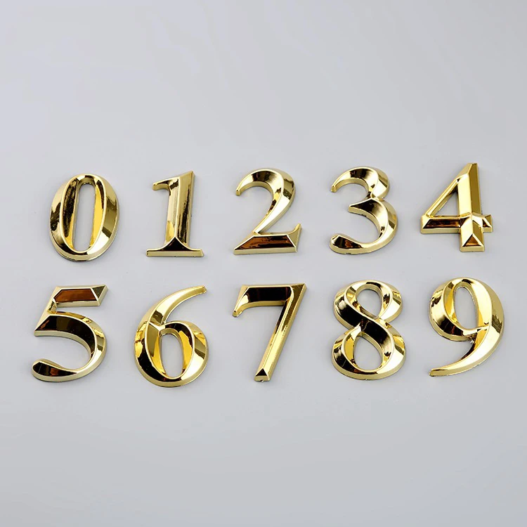 House Number Door Number Plate Home Street Mailbox Hotel Door Stickers 1x 5cm/7cm house number signs door signs house numbers number plate