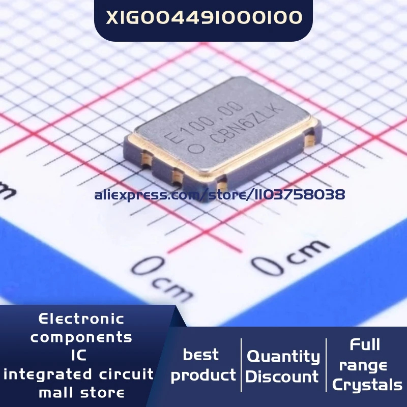 50 개/몫 X1G004491000100 SG7050CBN-100.000MHZ-TJGA 100MHZ 7050 4P 수정 발진기 공진기 4-SMD 재고 있음
