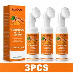 Turmeric - Infused Foaming Facial Cleanser with Niacinamide & Lemon Extract - Purifying Face Wash - 5pcs