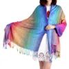 Women Multi-Color Scarf Long Soft Wrap Shawl Ladies Scarf Fashion Women Silk Scarf Luxury Satin Shawl Wraps Chiffon Hijab  스카프 2
