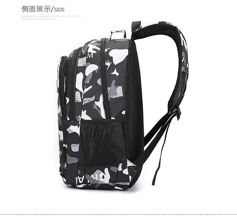 Rucksack Trendy Junior High School High School Tasche Reise Koreanische Version Männer Und Frauen Mode Verdicken Doppel Schulter Taschen – Detail 16