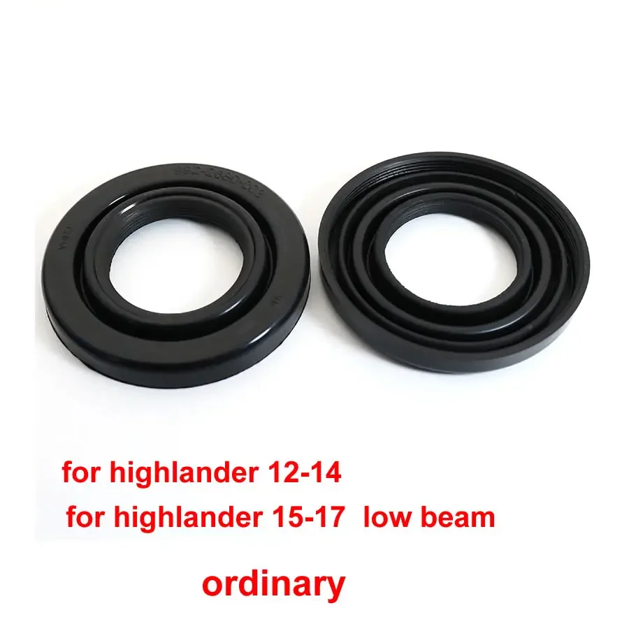 

Low High Beam Light Dust Cover Waterproof Dustproof Headlamp Rubber Seal Headlight Cap 83mm For Toyota Highlander 12-14 15-17