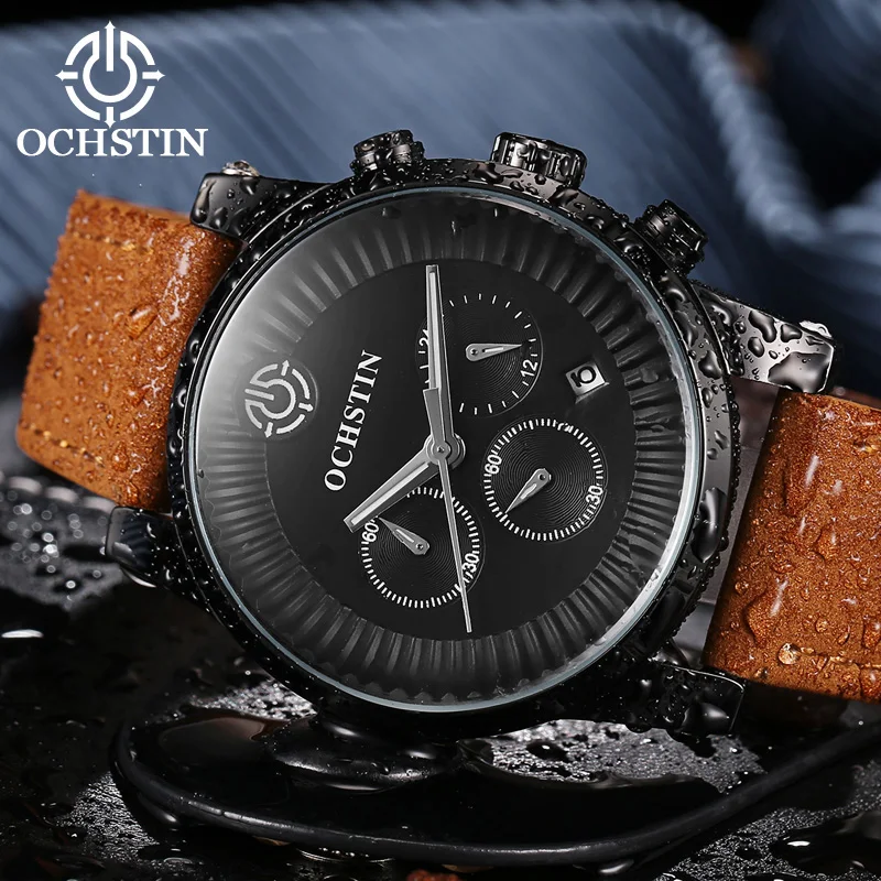 New OCHSTIN 2024 Atmosphere versatile multi-function automatic quartz movement waterproof wristwatch men's quartz watch