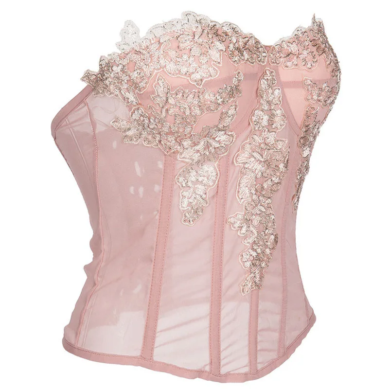 Waist Corset Corset Bustier Top Lace Corset Lace Lingerie Set Women Gothic Chiffon Lace Corsets and Bustiers