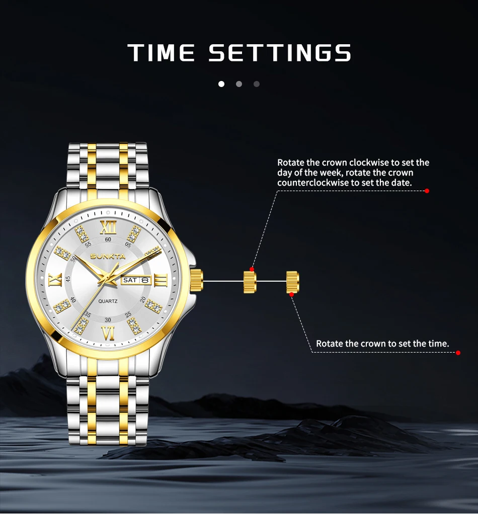 SUNKTA Orologio da Donna - Dettaglio chiusura