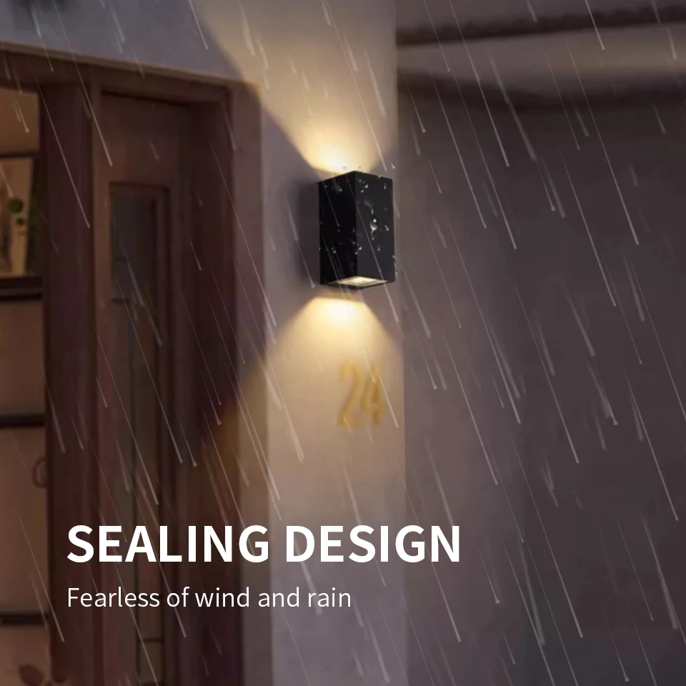 Wall Light Led Wall Lamp Outdoor Waterproof AC85-265V 3W 6W Up & Down ABS Lighting Garden Decoration Wall Light For Indoor Livingroom Light