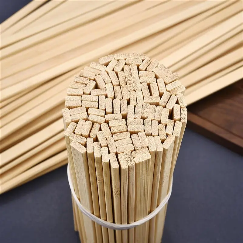 50/100pcs Wooden Craft Sticks Bulk Bamboo Sticks Crafting Wood Dowels Round  Bamboo bar - AliExpress