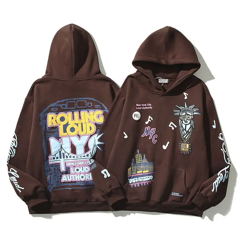 

Hooded Sweatshirt for Men and Women Winter Oversized Pullover Loose Streetwear Casual Hoodies 2023 New
