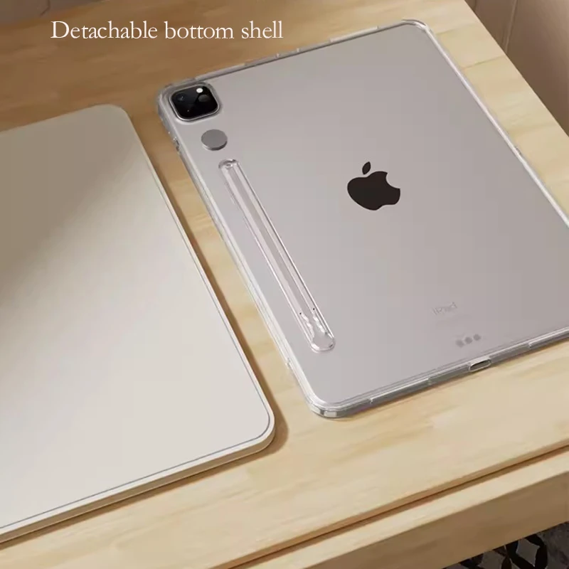 Acrílico Shell Transparente e pu Case para Ipad Nova Capa Tablet ° 109 Air ° Pro 11 129 2023 - Imagem 6
