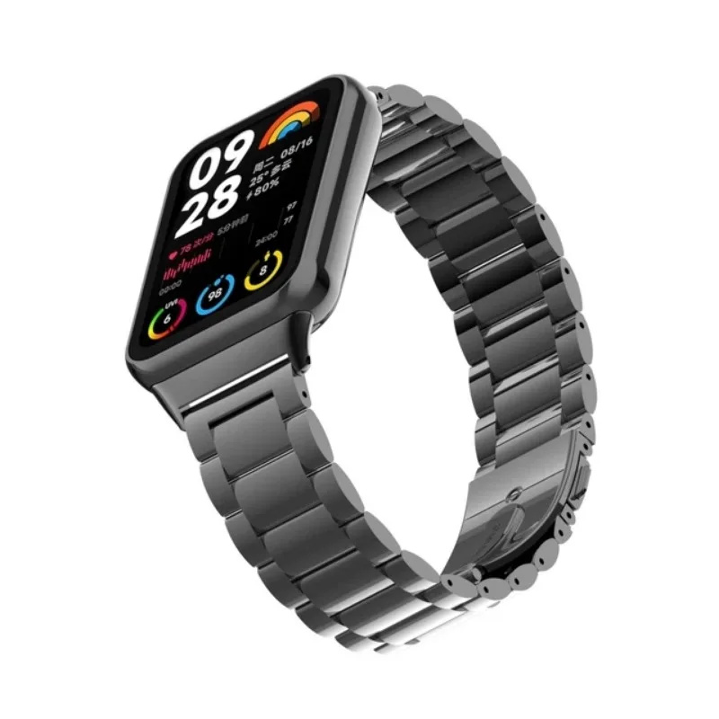 Premium Stainless Steel Bracelet Strap for Smartwatches - Elegant Replacement Band Accessories