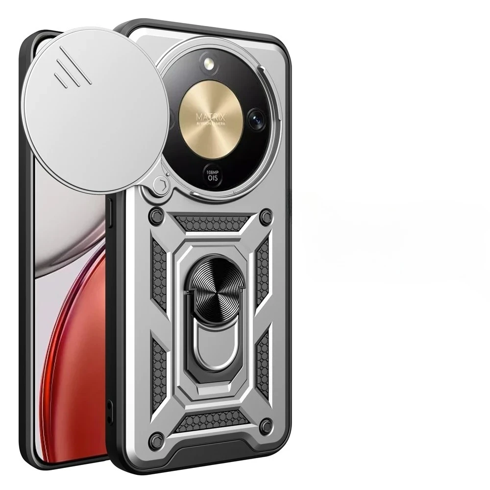 Durable Magnetic Phone Case with Ring Holder and Military Grade Protection