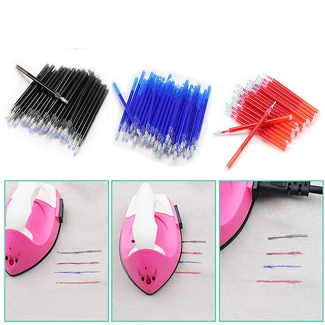 10pcs Heat Erasable Refill Pens Disappearing Fabric High Temperature Marker  Pen For Patchwork Fabric Pu Leather Mark Sewing Tool - Sewing Tools &  Accessory - AliExpress