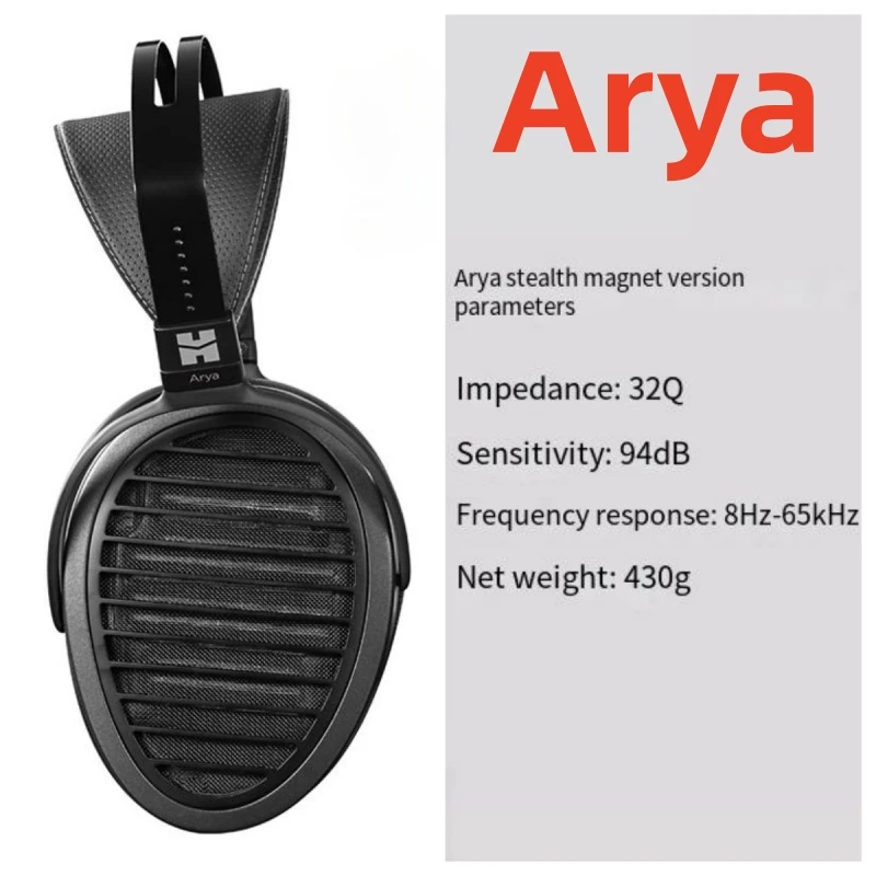 

Hifiman Arya Organic Hidden Magnetic Plate Plate Diaphragm HIFI Fever Monitoring Headworn Wired Earphones