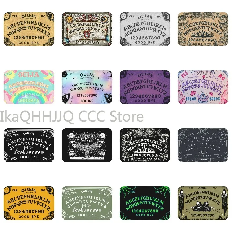 

Halloween Witchcraft Ouija Board Doormat Anti-Slip Kitchen Bath Mat Bedroom Door Floor Entrance Carpet Rug Living Room Footpad
