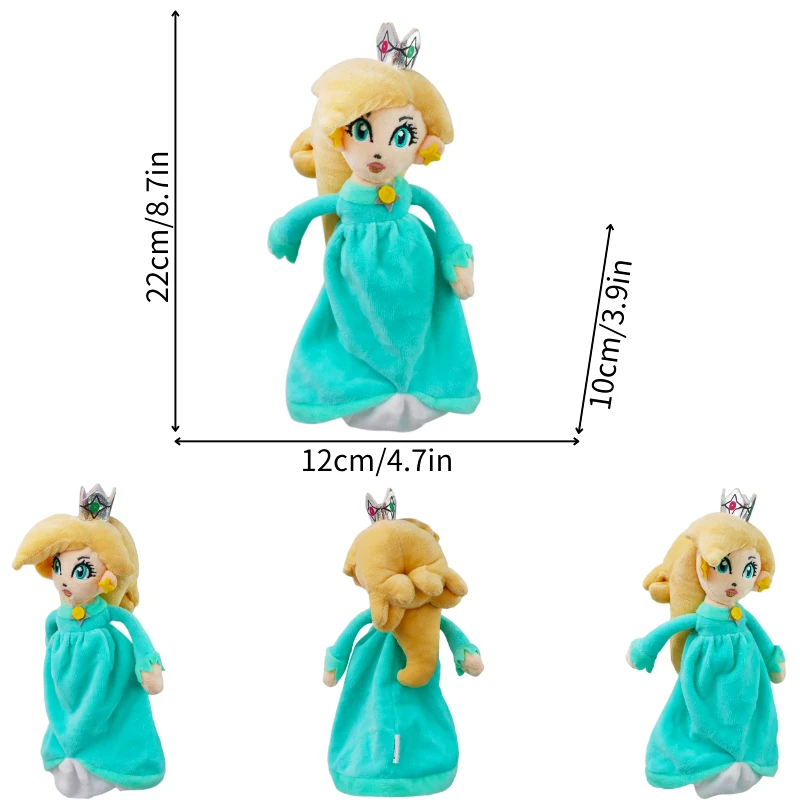 thumbnail image 1 of Kawaii Mario Luiji Goomba Kamek Yoshi Soft Plush Toys Cute Toad Princess Peach Daisy Rosalina Toadette Pauline Peluche Doll, 1 of 5
