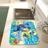 S-Stitch-H-The-Baby Kitchen Dish Mat Absorbent Dining Table Mats Retro Non-slip Placemat Coffee Dish Tableware Mat Home Decor 3