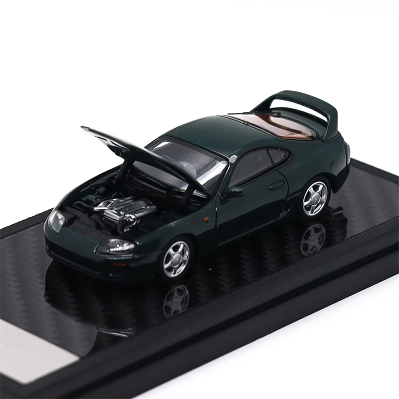 LCD 1:64 Supra Mk4 A80 옐로우 블루 그린 매직 퍼플 다이캐스트 모델 자동차