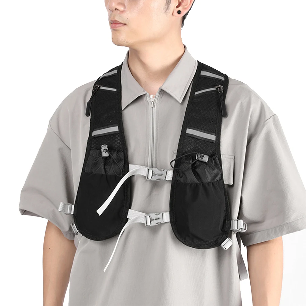 Hydration Running Vest Running Phone Holder Vest Hiking Vest Pack Lightweight Cycling Backpack for Trail Running Marathons 2