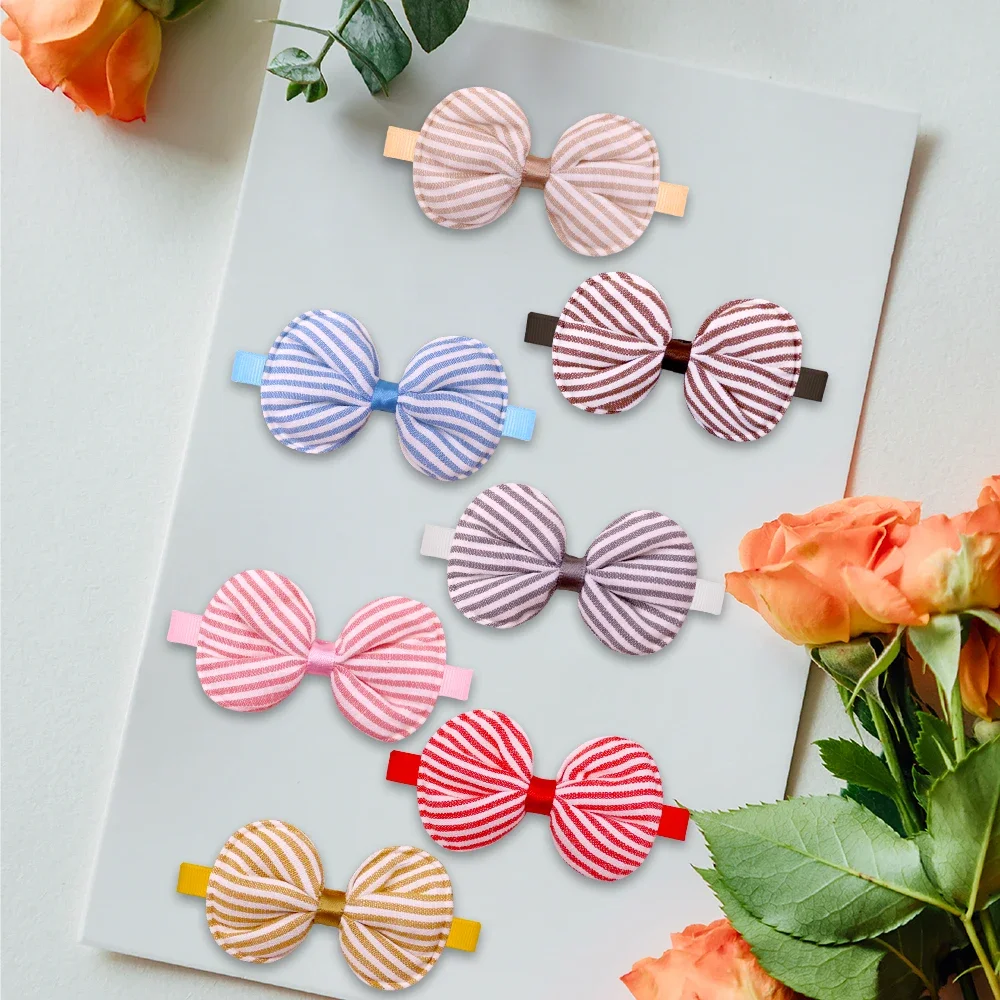 50/100pcs Small Dog Cat Bow Tie Stripe Pet Dog Bowties Collar Dog Fashion Grooming Accessoreis Cute Dogs Supplies For Small Dogs 5