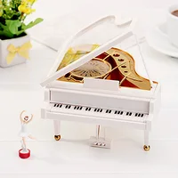 Clockwork Type Music Melody Box Holiday Supplies Vintage Music Box Retro Household Mini Ornaments for Girlfriend Valentine Gifts 2