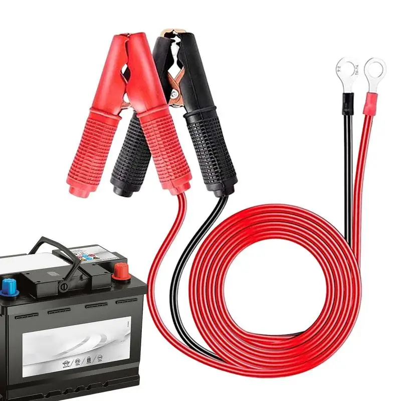 

1M Car Battery Jump Cable Booster Cable Line Emergency Jump Starter Leads Van SUV Double-ended With Clamps Clips