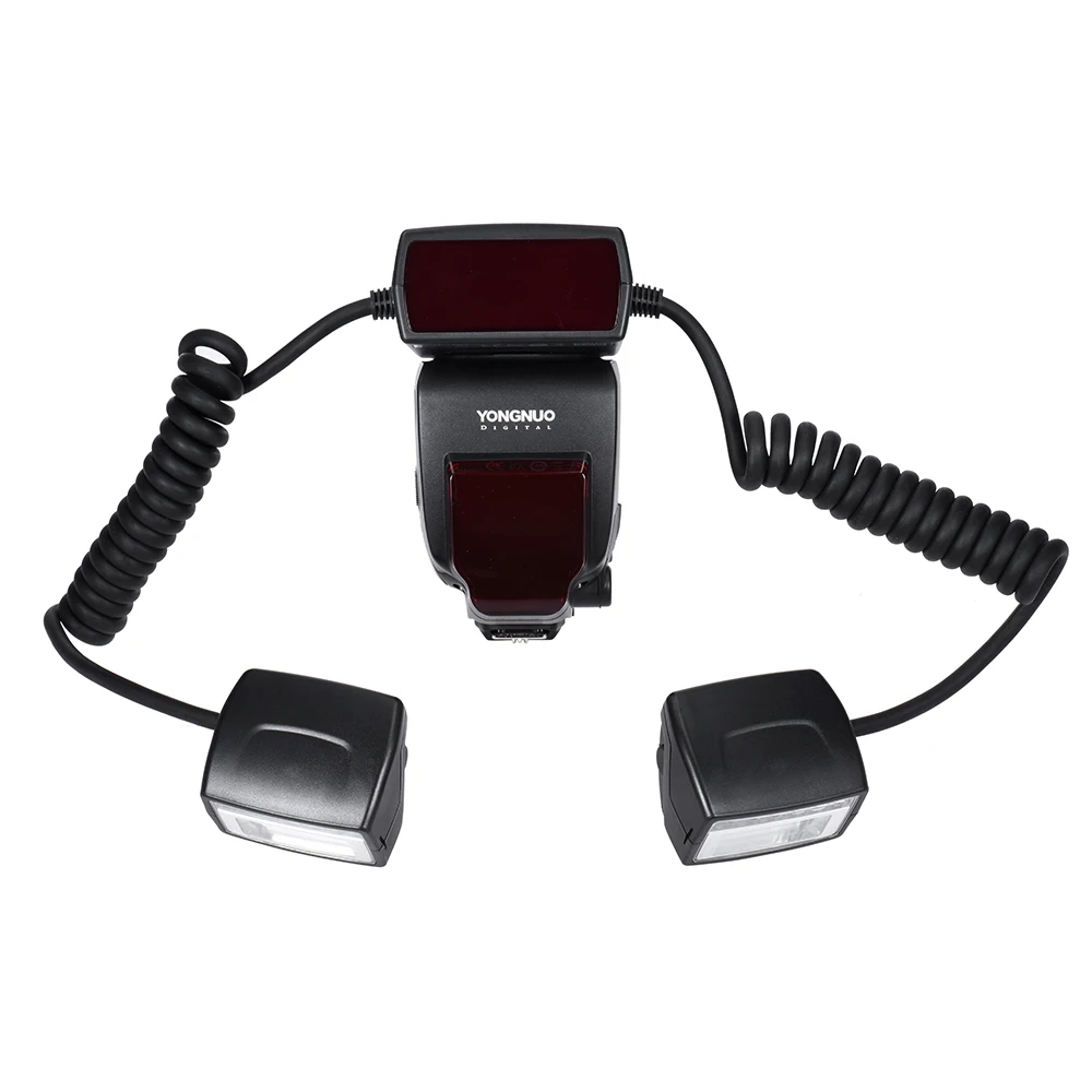 YONGNUO YN24EX Flash Speedlite 5600K with 2pcs Flash Heads and 4pcs Adapter Ring
