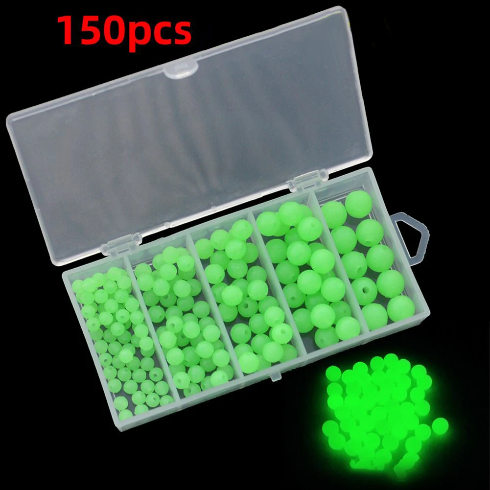 

Brand New Fish Beads Soft Fish Beans 4-8mm Accessories Anti-Collision Green Luminous Plastic Terminal Tackle For Sea Fishing