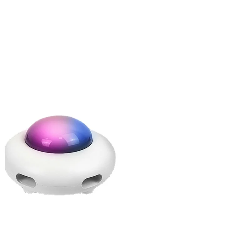 

2021 New Smart Pet Toys USB Charging UFO Cat Toy Electric Automatic Cat Teaser Toy with Feather