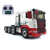 LESU 1/14 8*8 Painted RC Tractor Truck Car Model Metal Chassis W/ Cabin Servo 540 Motor Gearbox Light Sound System Controller 1