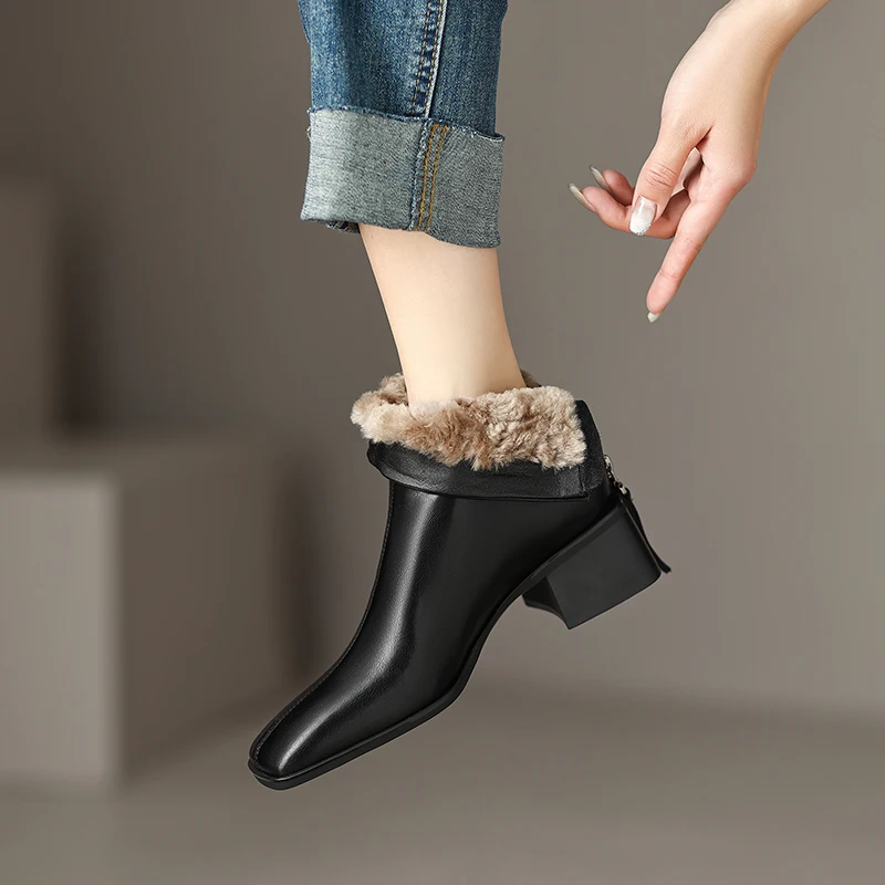 

Ботильоны зимние из натуральной кожи, 22-2022 см