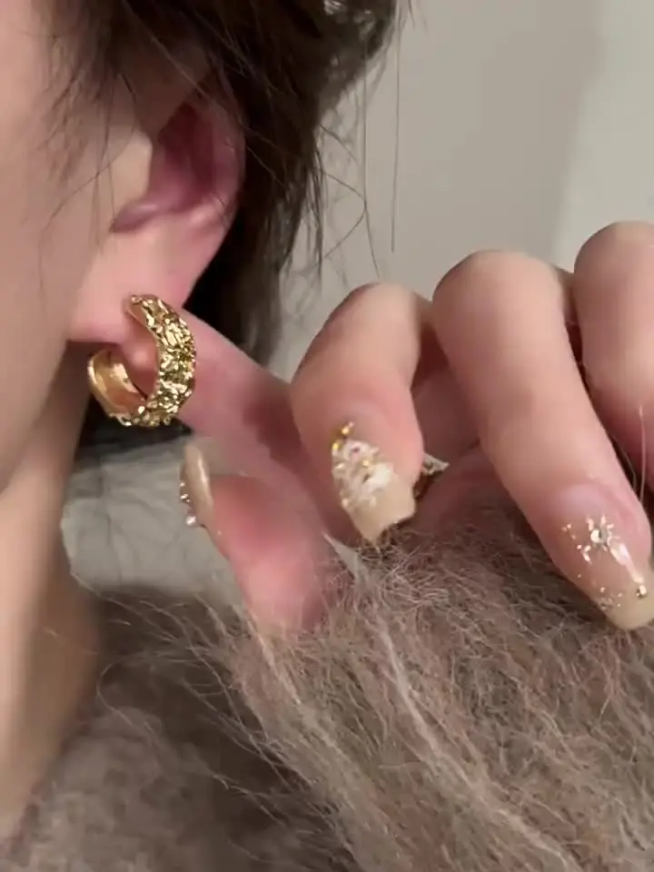 Uworld золотые серьги-гвоздики