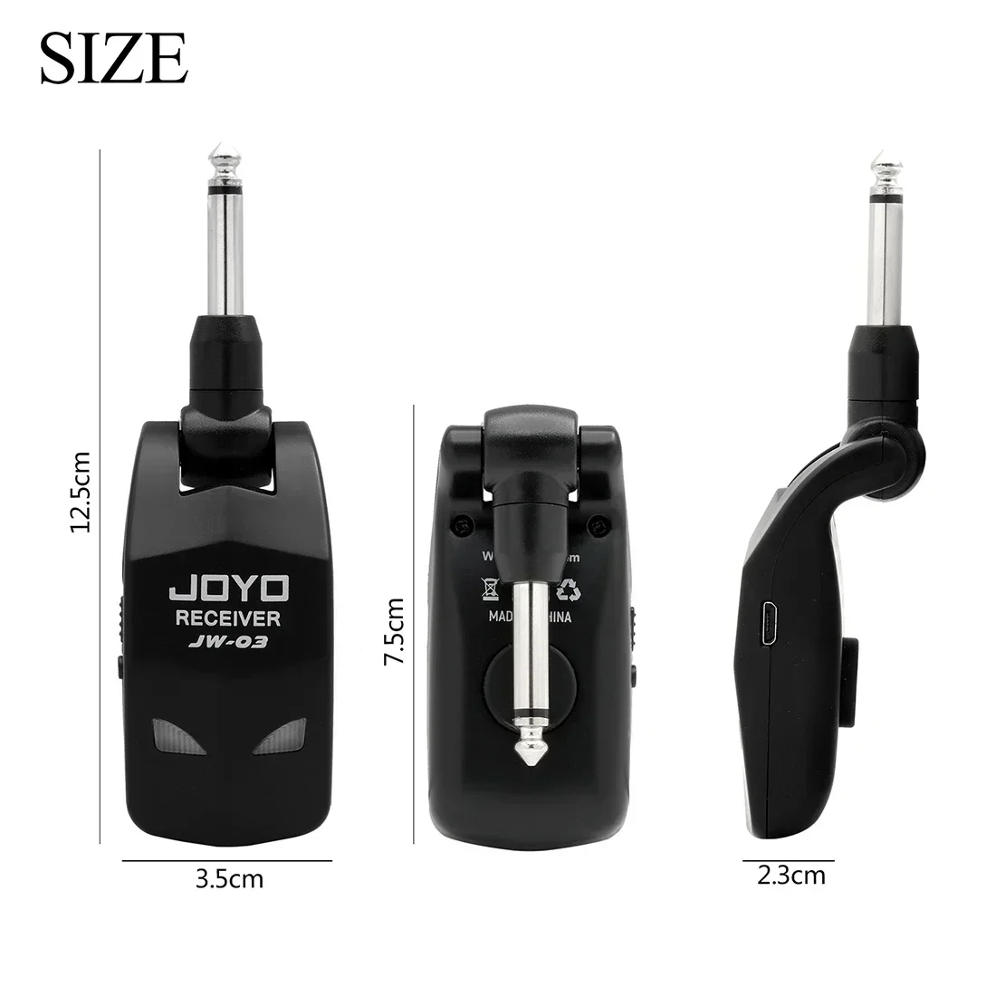 Guitar Wireless Transmission System 2.4GHz 4 Channels Wireless Guitar Transmitter and Receiver Multi-Set Combination Part
