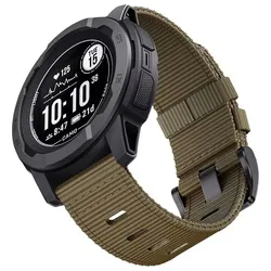 Durable Nylon Watch Strap Band - Versatile and Stylish Accessory - 22mm Instinct (Brown)