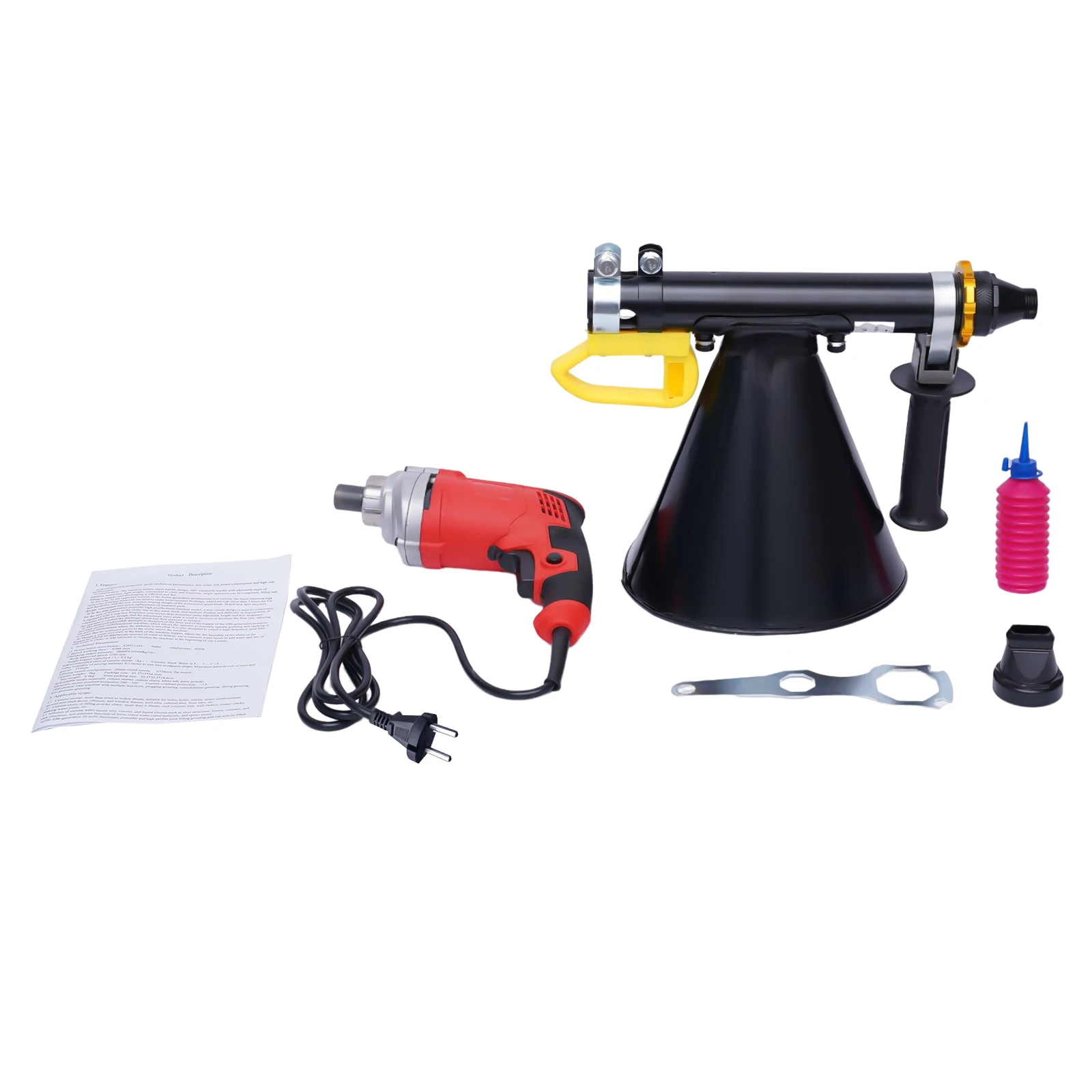 700W Electric Mortar Grouting Machine Tile Brick Automatic Cement Caulking Gun Stone Applicator Tool 6