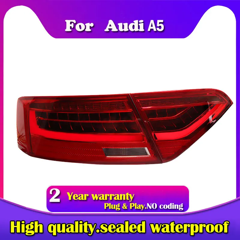 

Car Styling dla Audi A5 taiiights 2008-2016 A5 LED światła przeciwmgielne DRL dynamiczny włączony kierunkowskaz akcesoria samoch