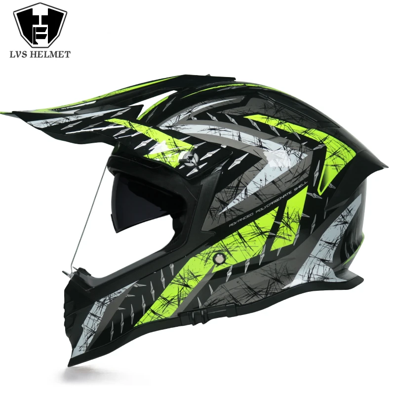 2022 Latest Motocross Rally Helmet With Built-in Sun Visor And Goggles  Motorcycle Accessories Casco Moto Capacete De Moto - Helmets - AliExpress