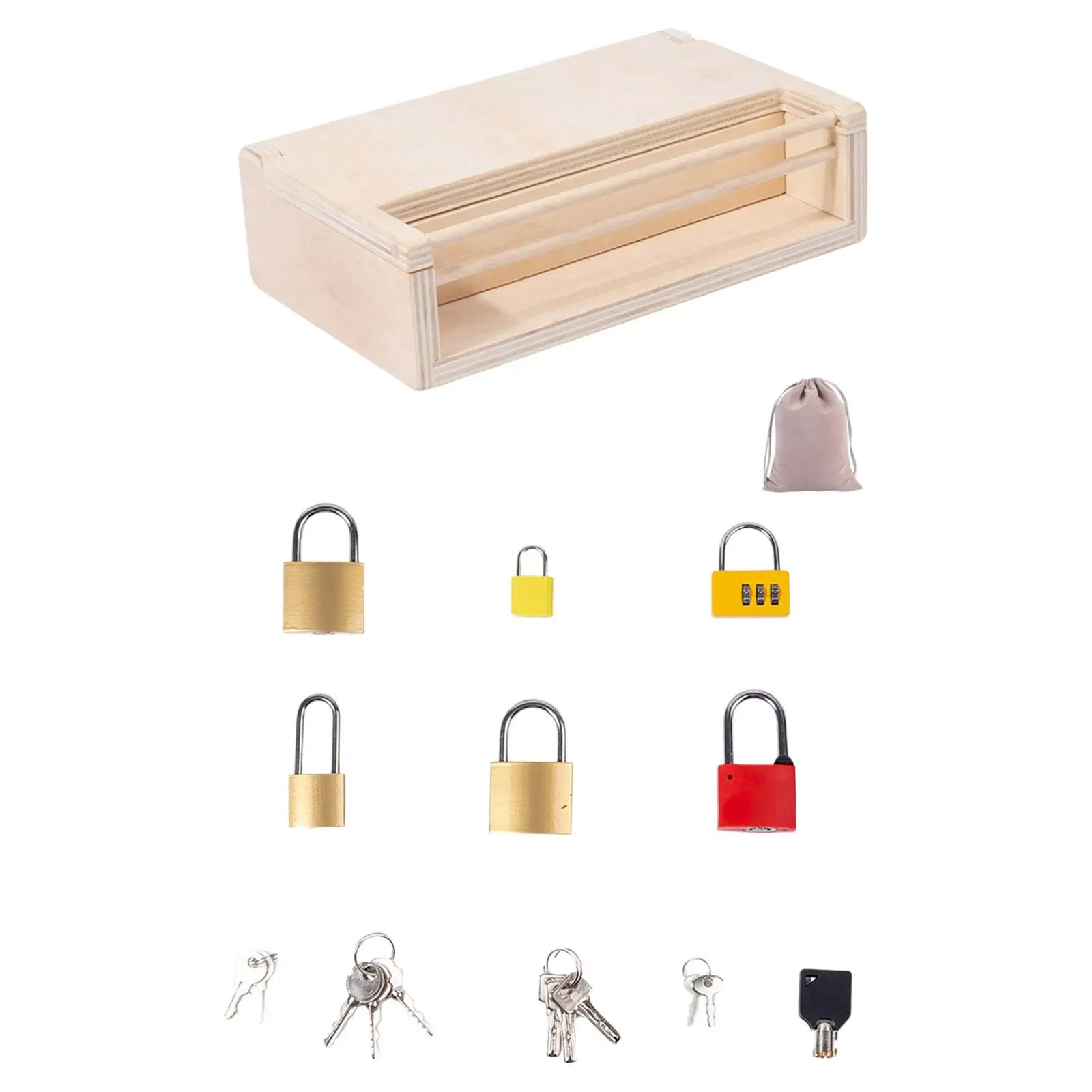 

Montessori Lock and Key Toys Set Early Learning Educational Toy Matching Lock Toys for Kids Children Toddlers Birthday Gifts