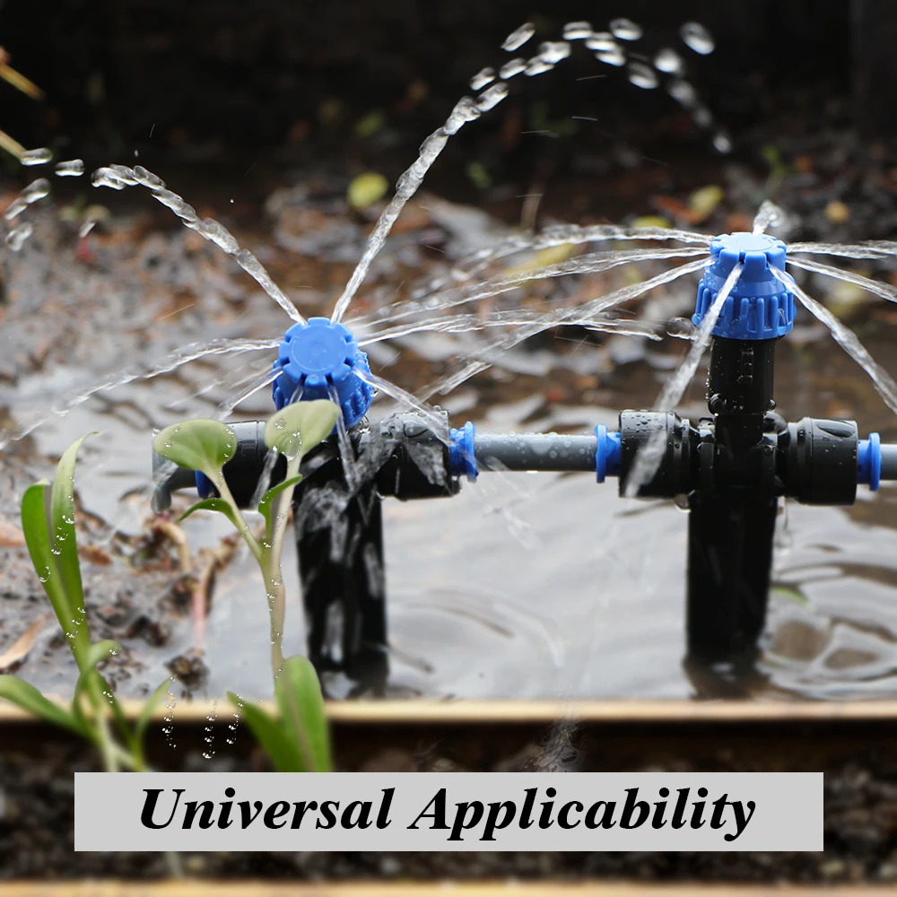 8-holes Drippers with Stake 180&deg; Bend Adjustable Sprinklers Quick Insert Slip Lock Sprayer Garden Irrigation Watering Supplies garden sprinkler irrigation sprinklers drip irrigation sprinklers garden dripper drip irrigation stakes