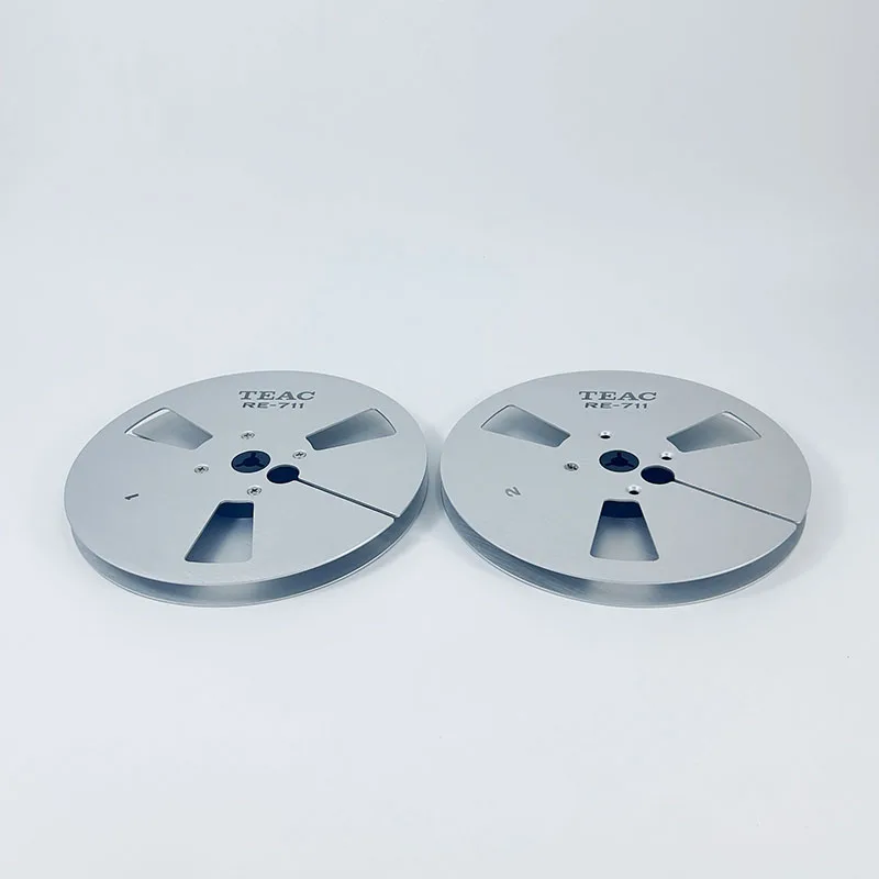 TEAC RE-711 7 X ¼ 인치 빈 테이프 릴 Nab 허브 릴 투 릴 레코더 액세서리 빈 알루미늄 디스크 오프닝 기계 부품