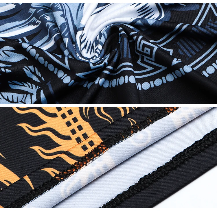 Hochwertiges Kompressionsshirt aus Polyestergewebe, kurze Ärmel, atmungsaktiv, geeignet für sportliche Aktivitäten – Detail 12