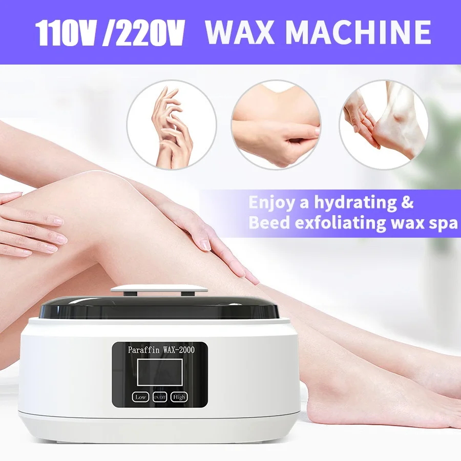 Mão e Foot Care Wax Therapy Machine Aquecedor de Cera Profissional Controle de Temperatura Exibição e Função de Temporização 110v 220v
