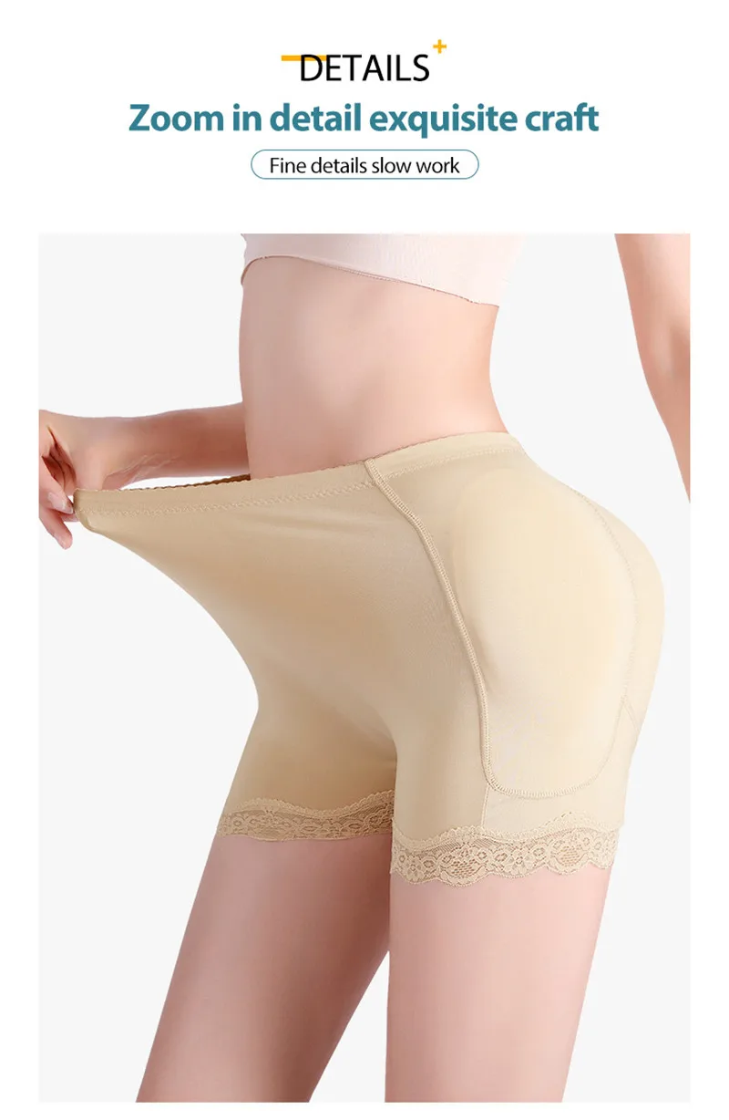 Women 4pcs Pads Enhancers Fake Ass Hip Butt Lifter Shapers Control Panties Padded Slimming Underwear Enhancer Hip Pads Pant target shapewear