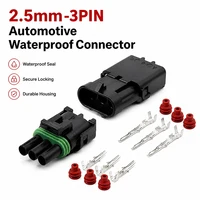 3Pin 2.5mm GM Automotive Weather Pack Waterproof Connector Male Female Plug Socket DJ3031Y-2.5-11/21  For GM 1