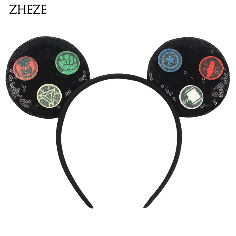 Bestseller Mickey Mouse Ohren-Haarband ohne Schleife für Mädchen Haarreif Festival Cosplay DIY Haaraccessoires Geschenke Mujer – Detail 15