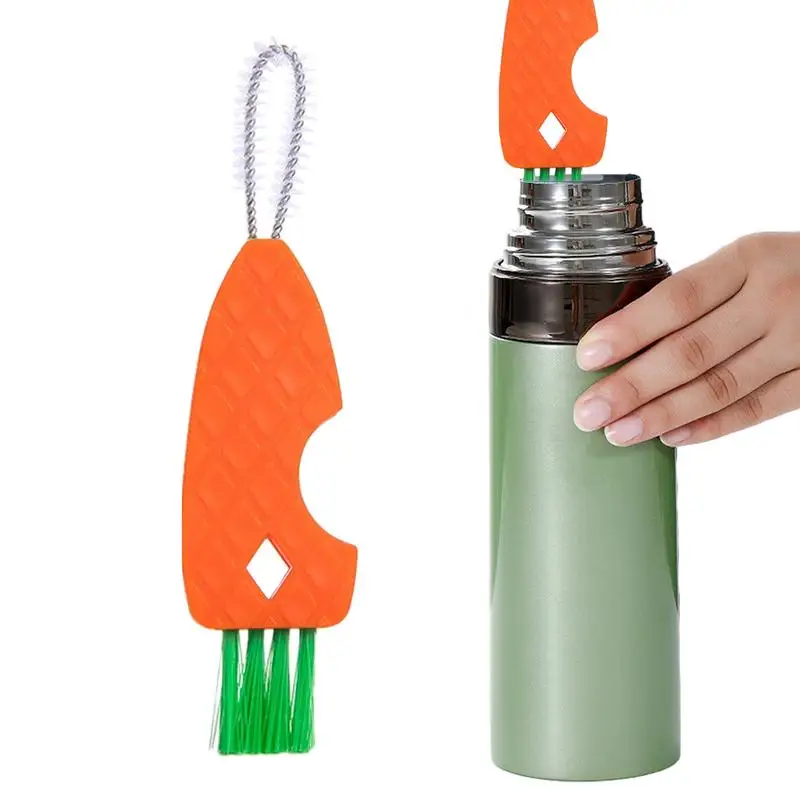 

3 In 1 Bottle Brush 3 In 1 Carrot Shape Cute Cleaning Scrubbing Nipple Brush Bottle Cleaning Products For Nursing Bottle Nipple