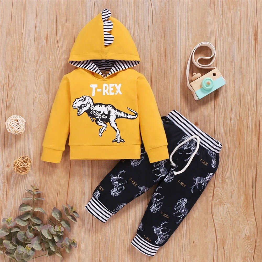 Newborn-Baby-Boy-Autumn-Winter-Clothes-Set-Dinosaur-Printed-Hooded-Long ...