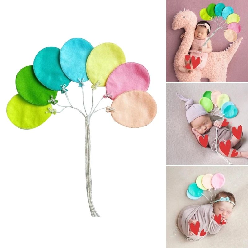 

Pack of 7pcs Newborns Baby Photography Balloon Props Professional Studio