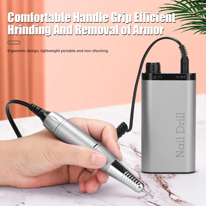 35000RPM Rechargeable USB Professional Electric Nail Drill,for Exfoliating,Remove Gel,Polish Manicure Salon